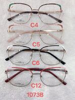 Metal frame for glasses with spring hinges 1073B