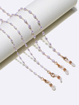 Set of two glasses chain with rice pearls GM074