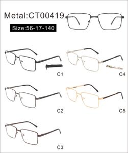 Metal frame with soft nose pad and spring hinges CT00419-DA