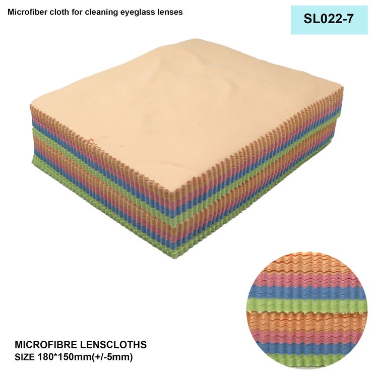 High-density microfiber napkin for glasses lens cleaning SL022-7, 15*18cm +/-0.5