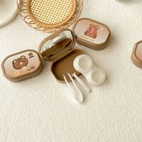 Mini soft contact lens kit TZ009咖啡熊