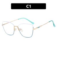 Metal nylor glasses with blue light protection for women 7141-PN