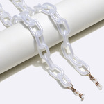 Acrylic pearl white glasses chain GB140