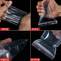 Plastic bag with zip lock (price per pack of 100 pieces), from 4x6 to 36x48 cm, thickness - 0.06 mm