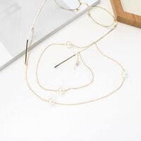 Metal non-slip chain, with pearls, for glasses and masks GA044