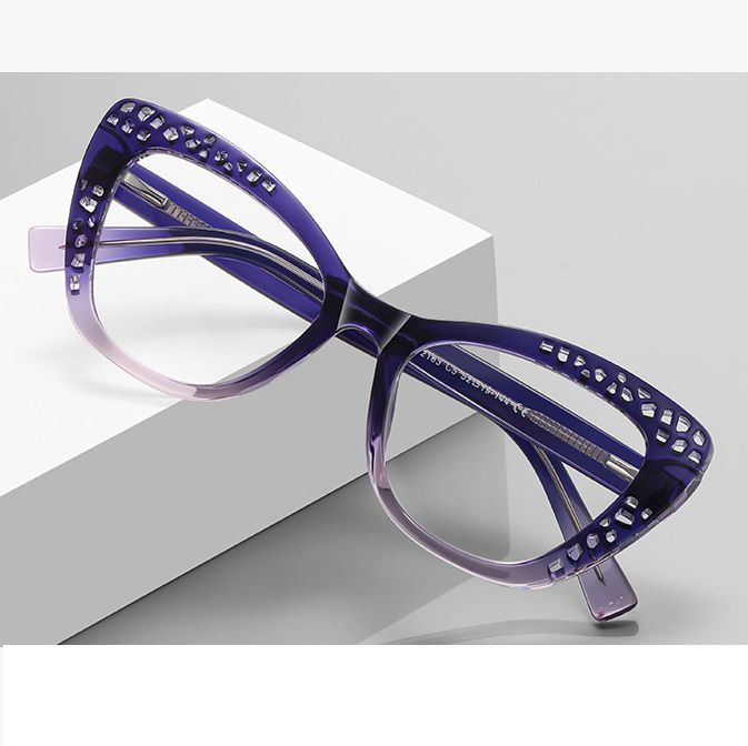 Plastic TR90 frames for glasses with Blue Ray Cut protection and flex hinges FOCUS FCS2183