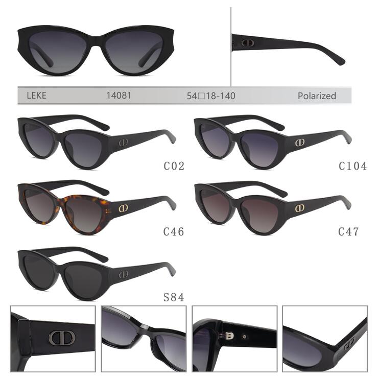 Polarized plastic sunglasses for women Leke LK14081