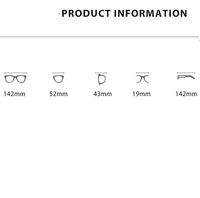 Metal Blue Block glasses with blue light protection FENQI F01177