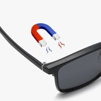 Оправа пластиковая TR90/PC + комплект из 5 поляризационных солнцезащитных насадок (клипон) на магните + кожаная сумка El Dorado EL2372A