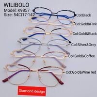 Metal ultrathin frames Wilibolo, with rhinstouns K9857