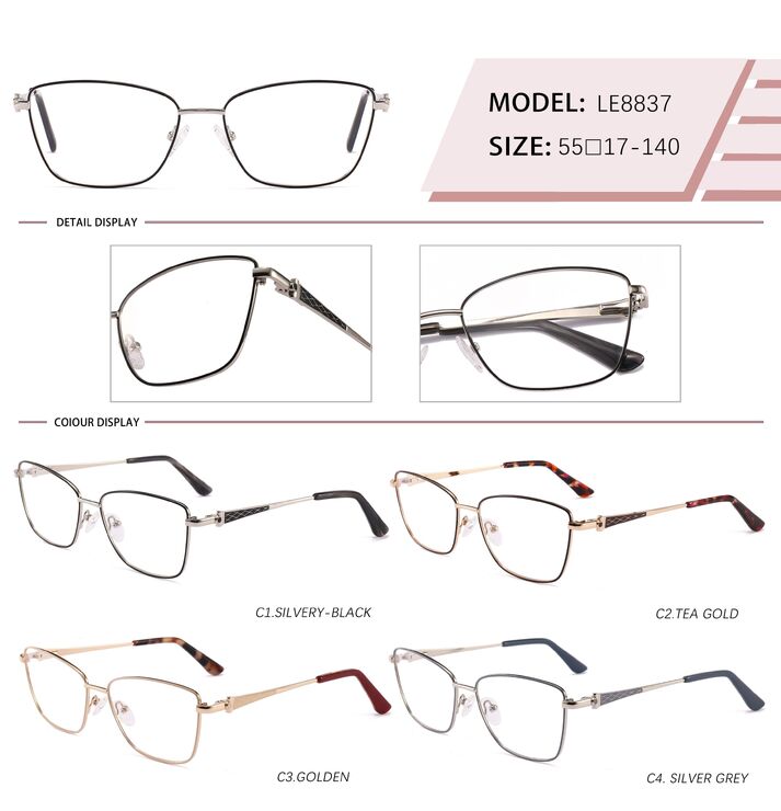 Оправа металлическая с флексом LE8837-DA