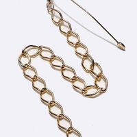 Gold-colored metal non-slip chain, thick aluminum, for glasses and masks GL1398