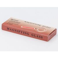 Magnifier, magnifying glass with handle 木柄36-XX, diameter: 27 mm, magnification: 10X