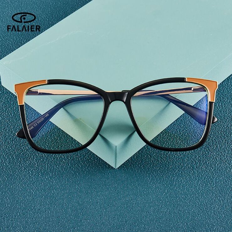 TR90 plastic frame or glasses with blue light protection, with spring hinges FA87046