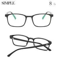 Plastic eyeglasses H8100, diopters from 0.00 to -6.00, not centered