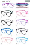 TR90 plastic eyeglasses frame for kids with silicone temple with memory (replaces spring hinge) + rubber band BY96003