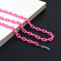 Acrylic non-slip chain, concave shape, for glasses and masks GB034