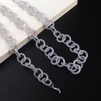 Acrylic non-slip matte chain, concave shape, for glasses and masks GB043