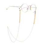 Metal non-slip chain, with cooper bead, for glasses and masks GL969