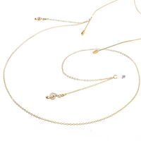 Metal non-slip chain, with musical note, for glasses and masks GL031