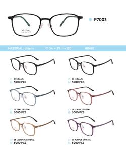 Plastic Ultem eyeglasses frame P7003