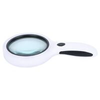 Magnifier with universal backlight, magnifying glass with handle 95100-XX, diameter 100 mm, magnification: 4Х