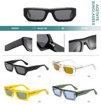 Polarized acetate plastic sunglasses Big City HS2857