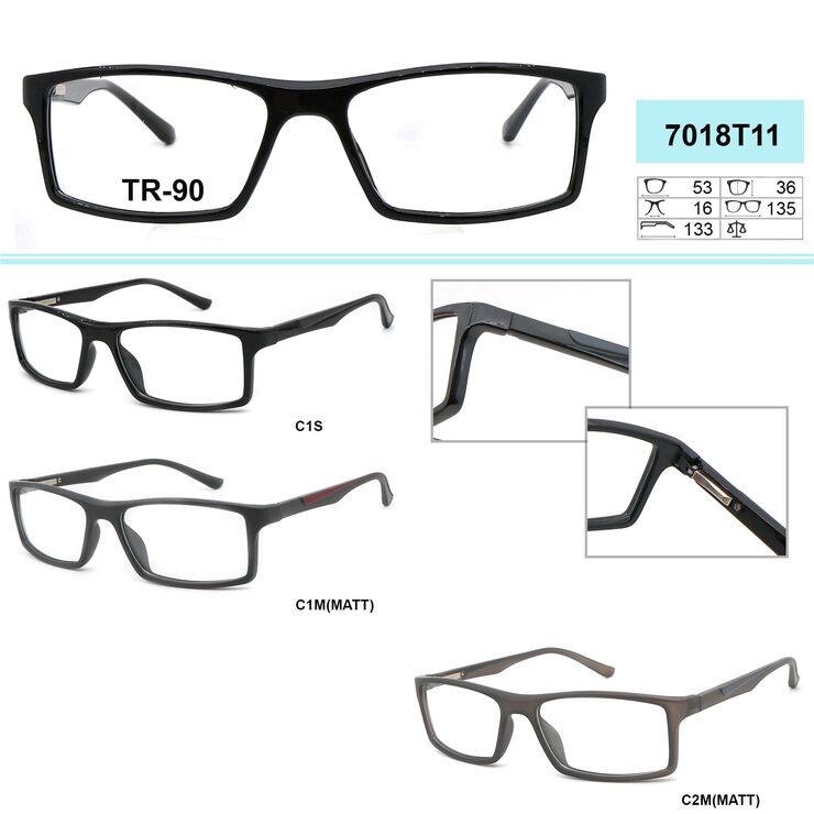 Оправы пластиковые из материала TR-90 (гриламид) GR7018T11