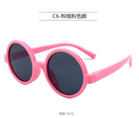 Polarized silicone sunglasses with UV400 protection for kids T11021-black