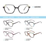 Plastic acetate eyeglasses frame WD4304