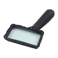 Magnifier with universal backlight, magnifying glass with handle 84026A-XX, size: 94*45 mm, magnification: 2X