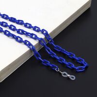 Acrylic non-slip chain, concave shape, for glasses and masks GB034