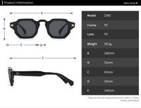 Plastic geometric frame sunglasses Elit 2342-EL
