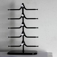 Plastic tabletop glasses stand for 5 slots 可拆卸001