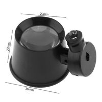 Portable pocket magnifier with backlight 13B-2(9001), diameter: 25 mm, magnification: 10X