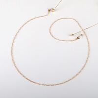 Gold-colored metal non-slip chain, for glasses and masks GL750