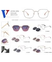 Оправа металлическая + поляризационная солнцезащитная насадка 5602-DA