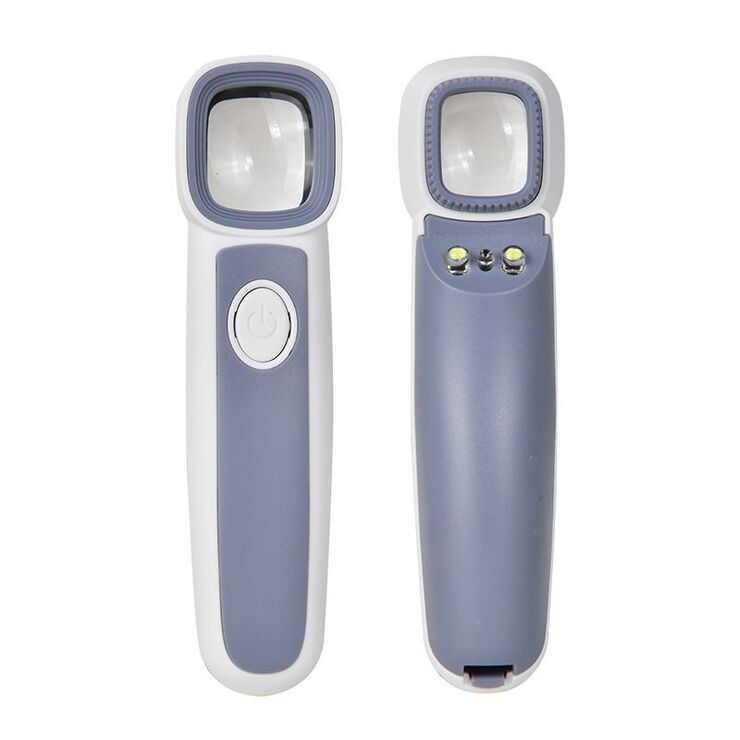 Portable pocket magnifier with backlight and UV light 18070, dimensions: 26*22 mm, magnification: 32X, 36Х, 44Х, 50Х