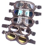 Safety shockproof sports metal goggles 圆角金属铜色