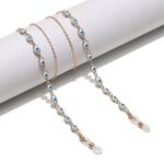 Gold-colored metal non-slip chain, with eyes, for glasses and sweater GL1419