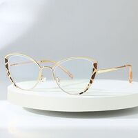 Metal glasses with blue light and UV protection 9715-GT