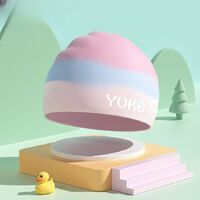 Silicone waterproof swimming cap for kids GJ567-YU