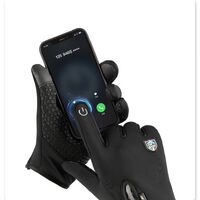 Перчатки нейлоновые нескользящие ветрозащитные морозостойкие водонепроницаемые для занятий спортом D-ST-23704