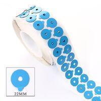 Липкий сегмент (липучки, слиперы, липеды) для линз, противоскользящие накладки для блокировки оптических линз, голубой цвет OA029