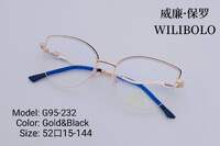 Nylor metal ultrathin frames Wilibolo, with spring hinges G95-232