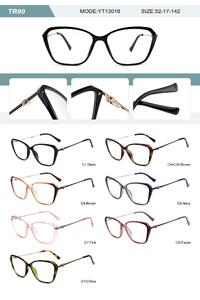 Plastic TR90 frame for women with spring hinges YT13018-DA