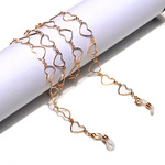 Glasses chain with hollow big hearts GL1193