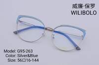 Оправа металлическая ультратонкая с флексом Wilibolo G95-263