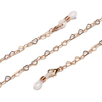 Stainless steel glasses chain with triangles GL1236