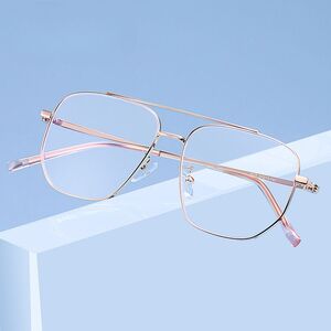 Metal glasses with blue light and UV protection 9655-3-GT